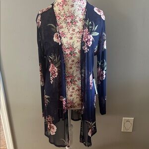 Alice Blue Floral Sheer Cardigan